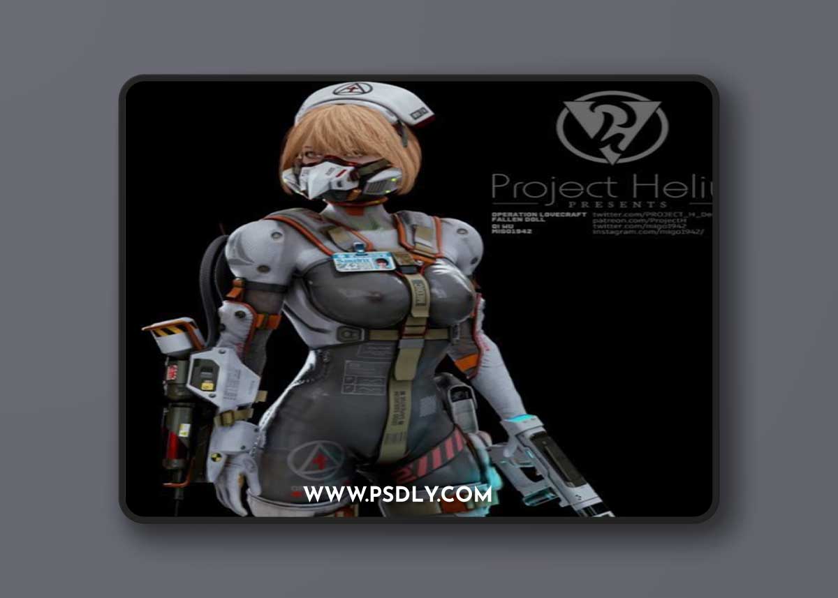 Cyber Nurse 3D Model