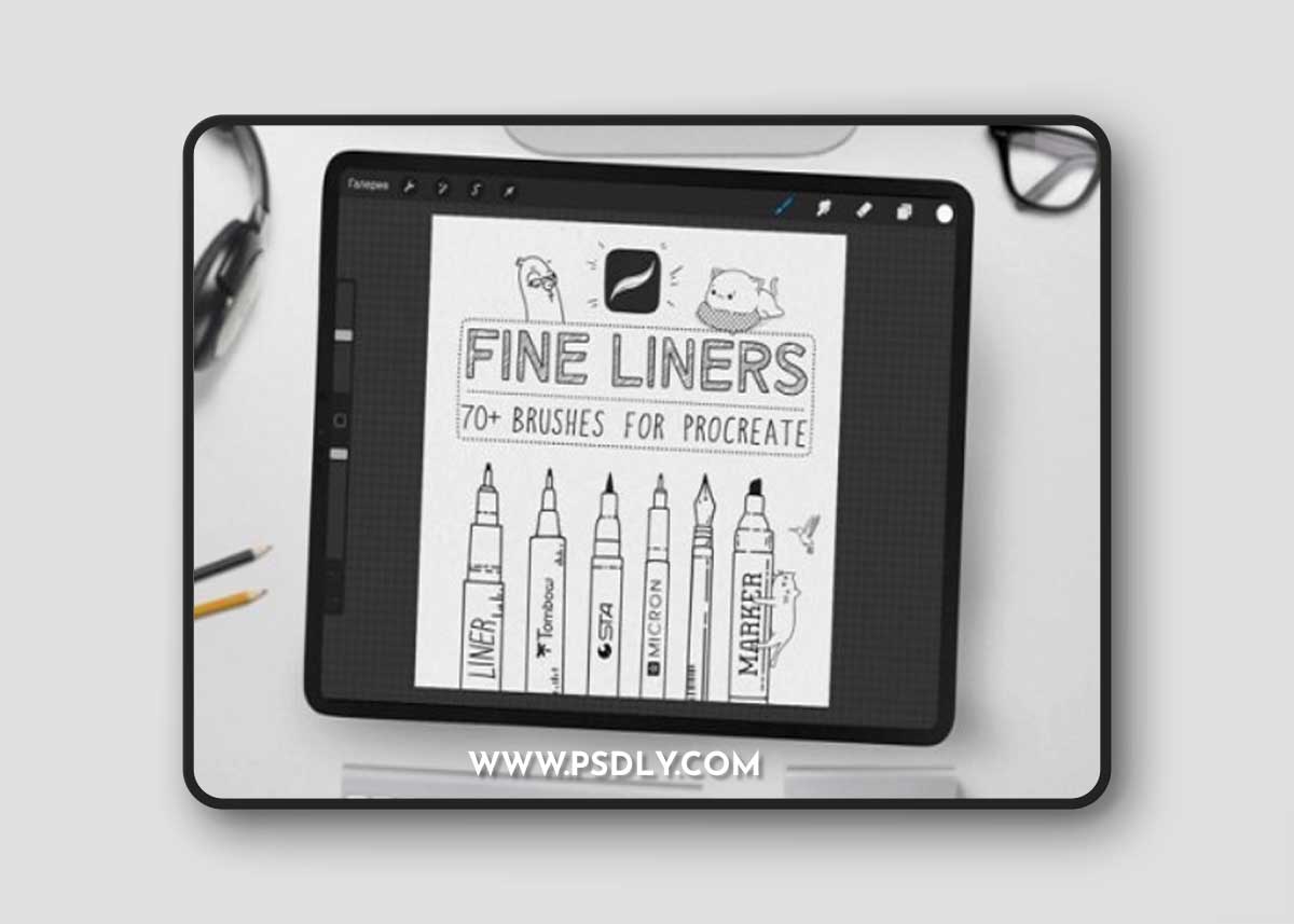Fine Liners Brushes for Procreate