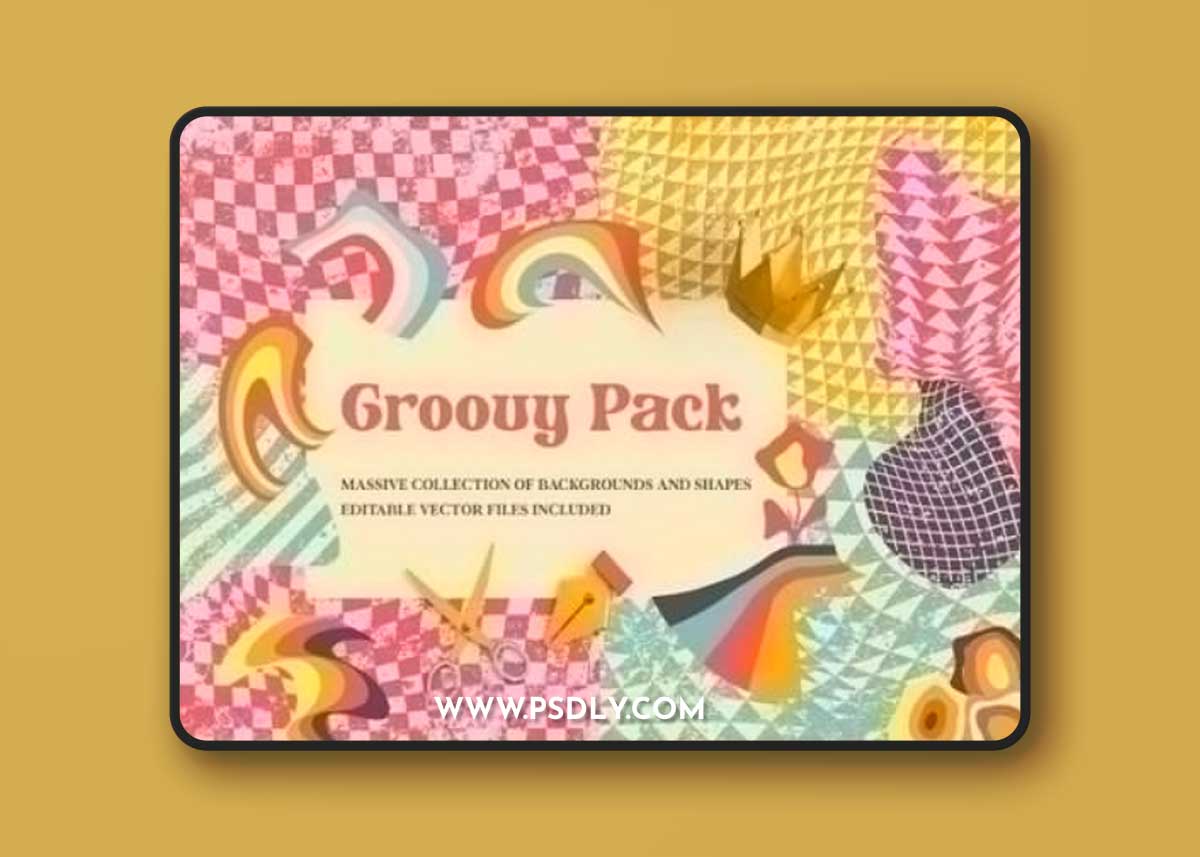 Groovy Pack - Backgrounds and Shapes
