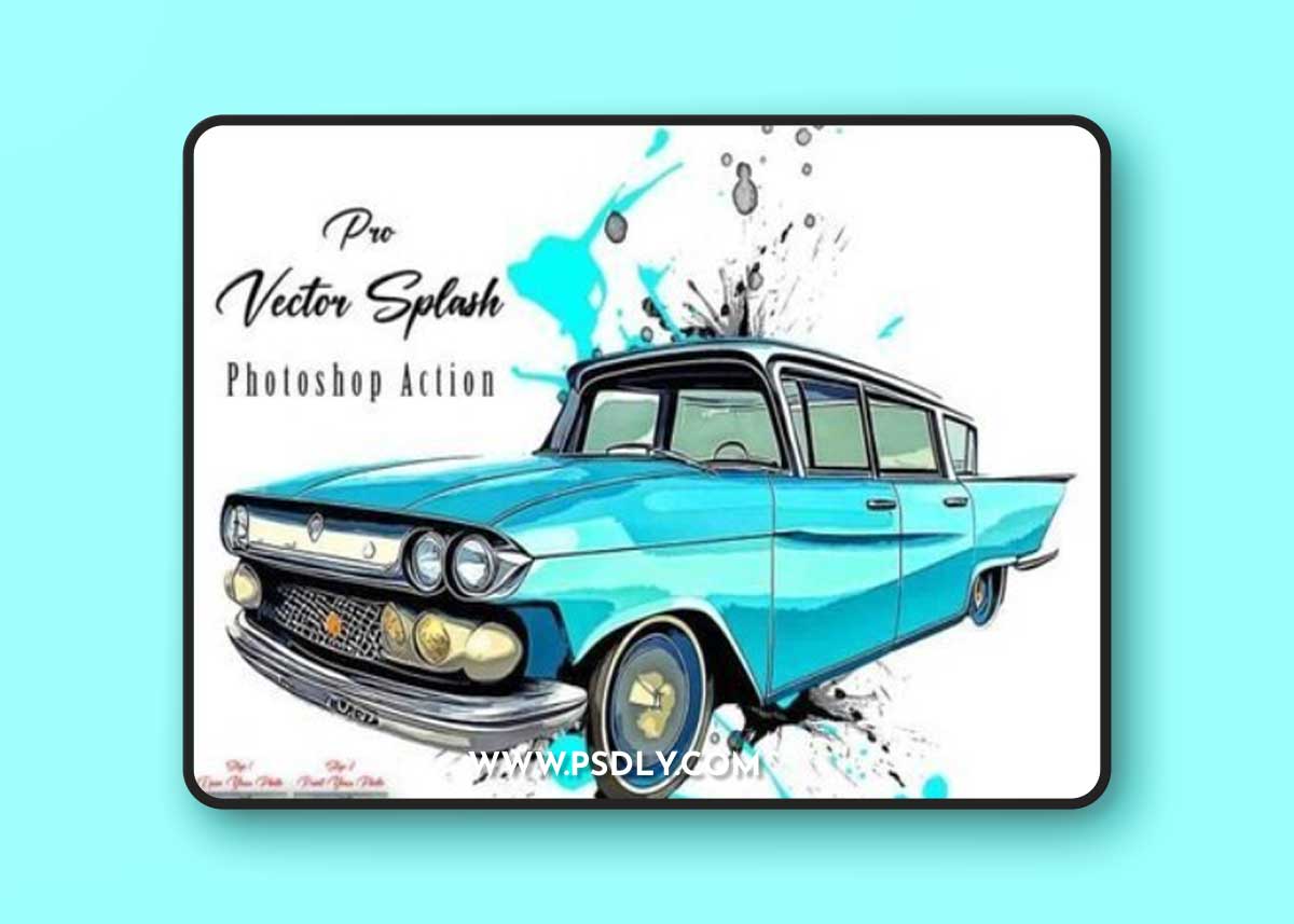 Pro Vector Splash Photoshop Action