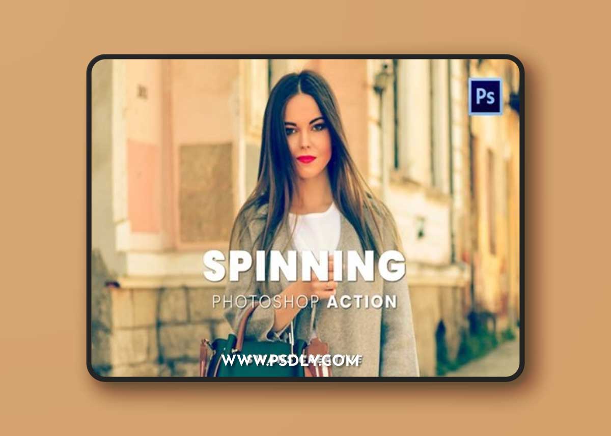 Spinning Photoshop Action 3FWKSKQ
