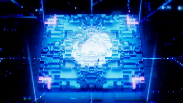 Videohive CPU Blockchain Logo 42050128