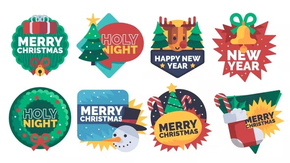 Videohive Christmas Titles Pack 10 in 1 41964774