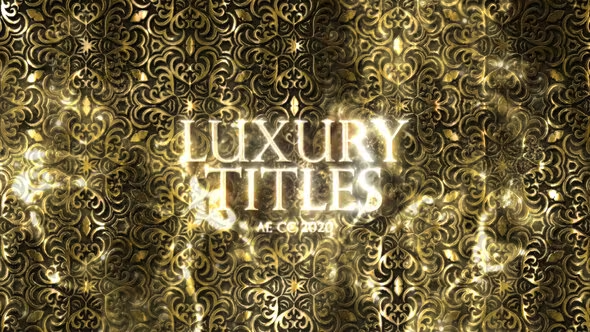 Videohive Luxury Gold Pattern Titles 42347355