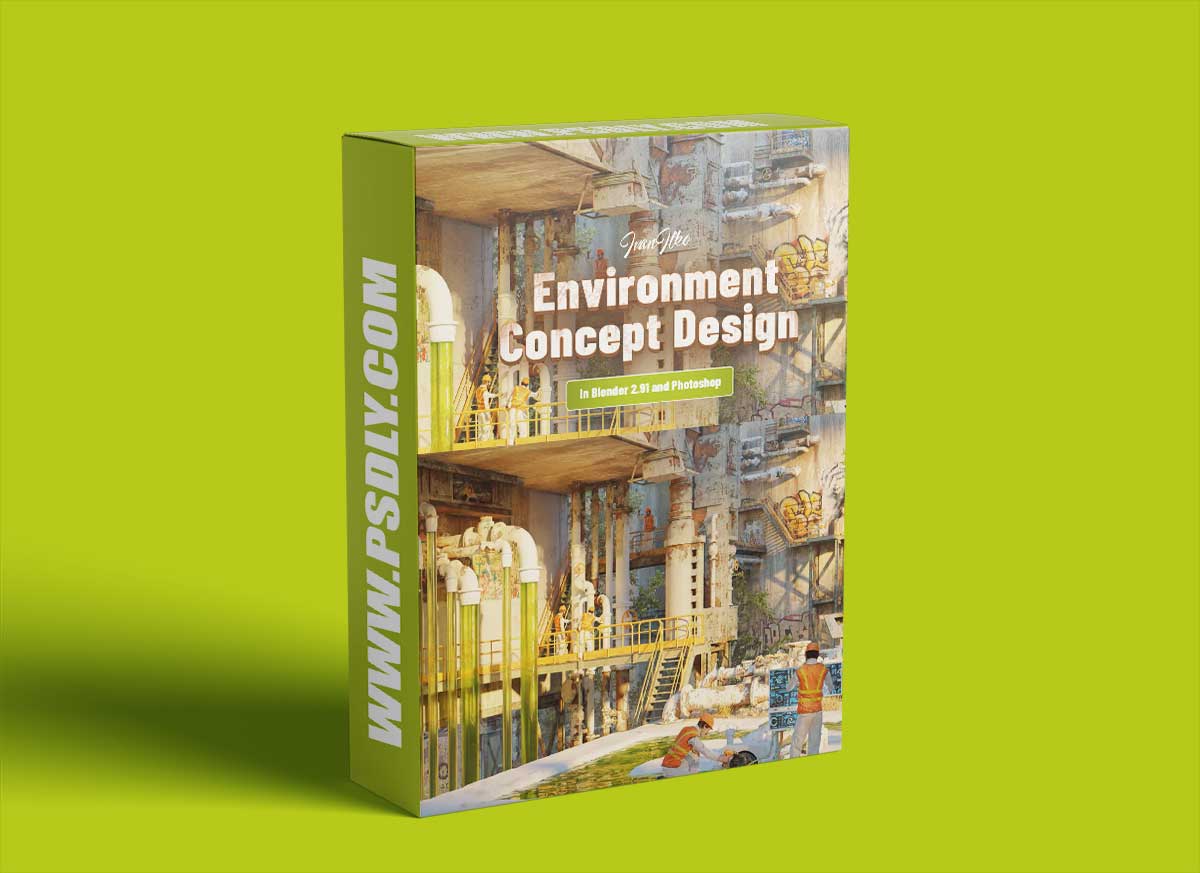 Wingfox – Environment Concept Design in Blender 2.91 and Photoshop with Ivan Ilko