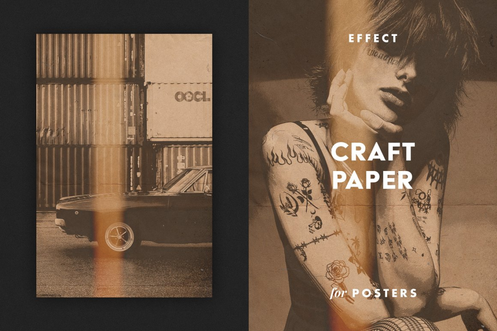 CreativeMarket - Craft paper photo effect for posters 10895470 3 image 32