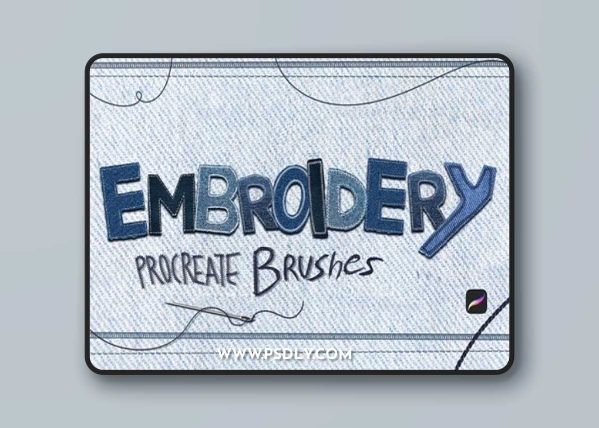 10 Embroidery Brushes Procreate 8MXB3V5