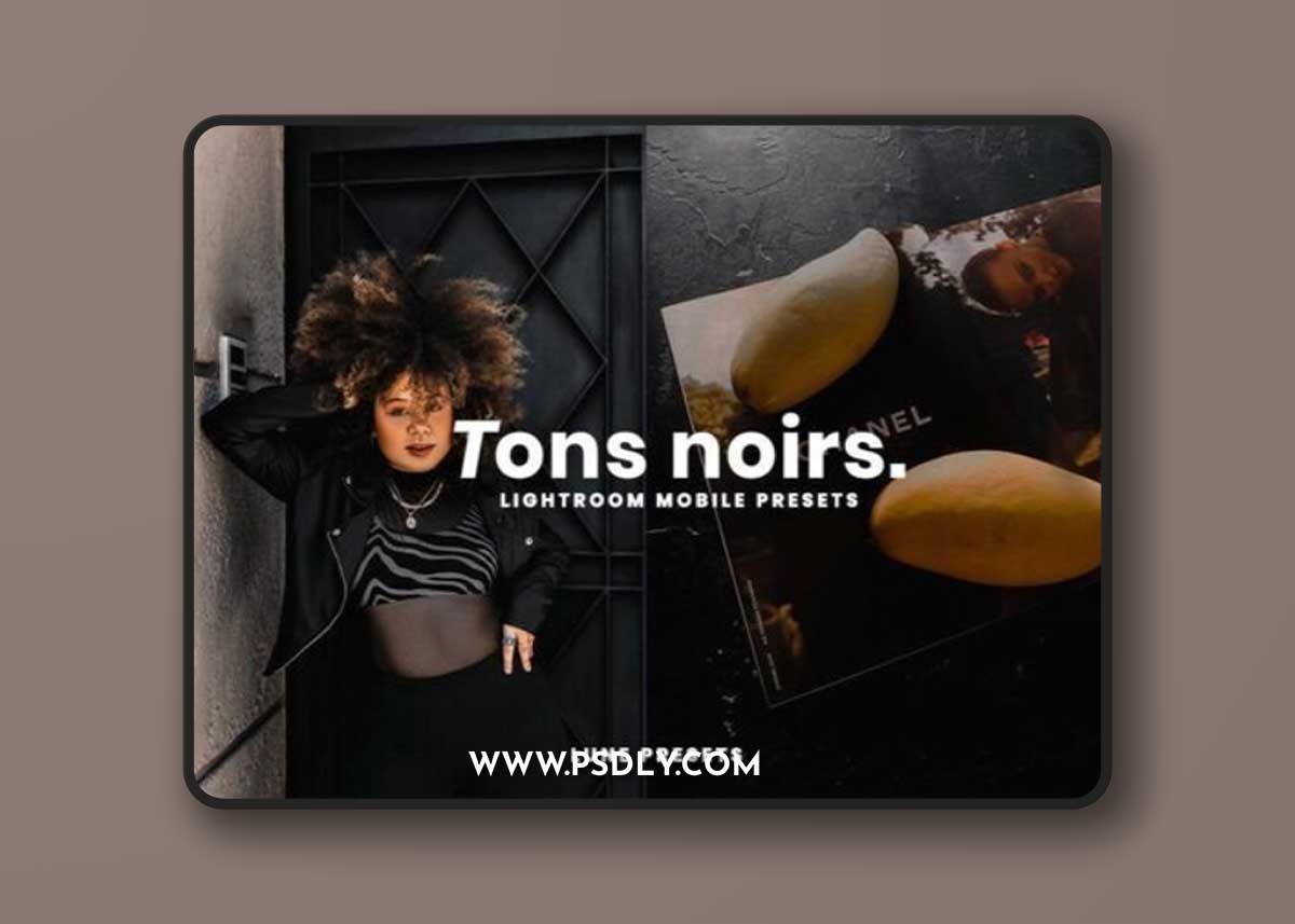 Black Tones Lightroom Presets