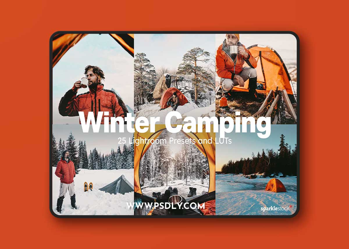 Creativemarket - 25 Winter Camping Lightroom Presets and LUTs 10983639