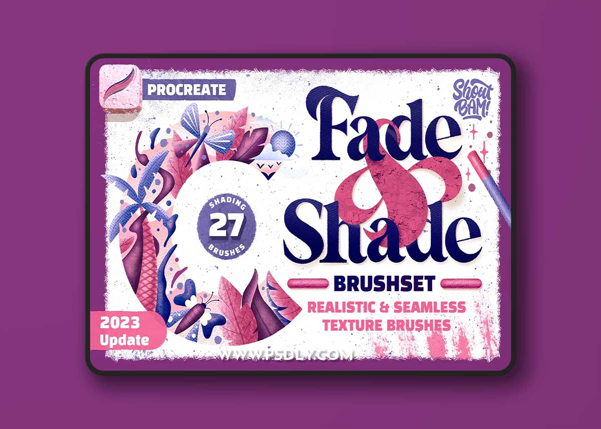 Creativemarket - Fade & Shade Photoshop Brush Set 12698536