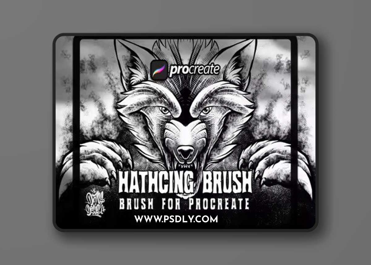 Dansdesign Hatching Brush Procreate