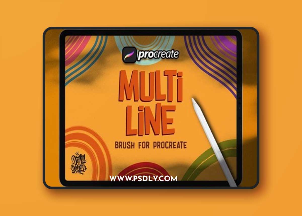 Dansdesign Multiline Brush Procreate P5UTR8F