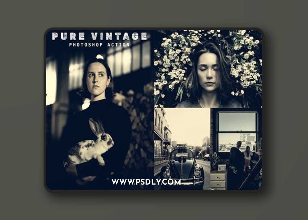 Pure Vintage - Photoshop Action SUPSH9W
