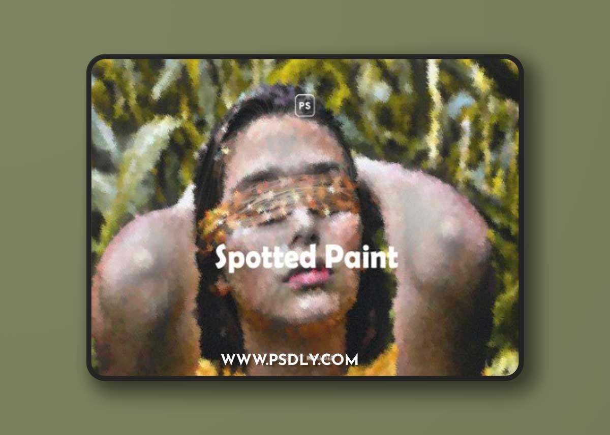Spotted Paint Photo Effect 6Z8KSK9