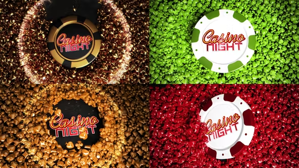 Videohive Casino Online Games Logo Reveal Bundle 43045534