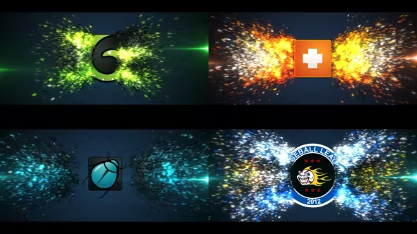Videohive Glowing Particle Logo Reveal 11 13103282