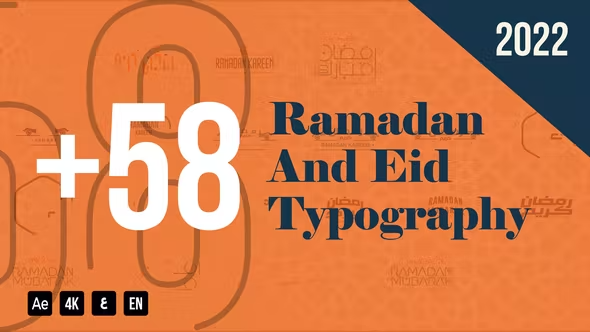 Videohive Ramadan Typography Pack 36694222