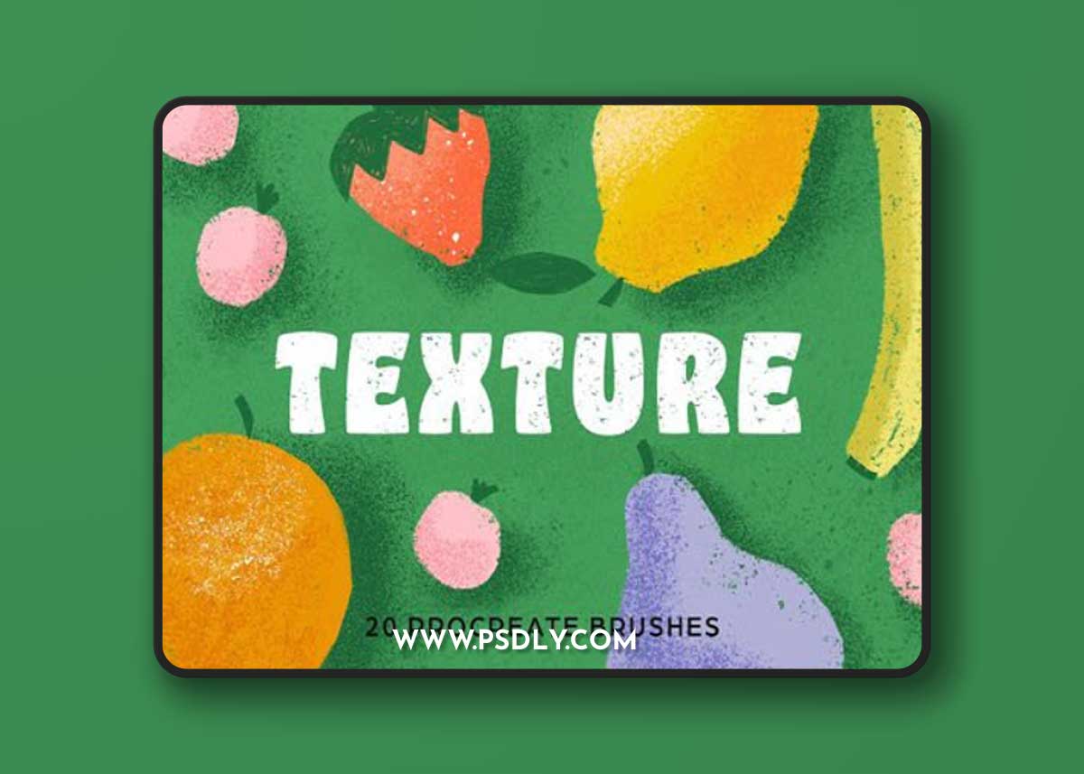 20 Texture Brushes for Procreate