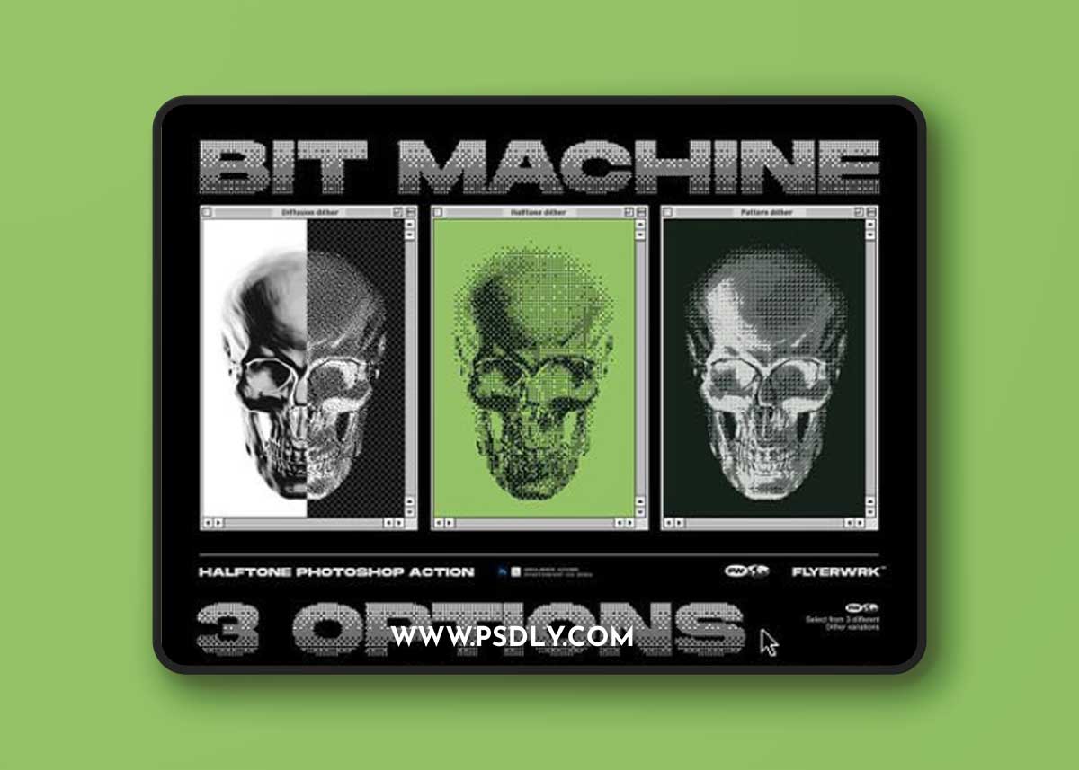 Bit Machine - Halftone Photoshop Action