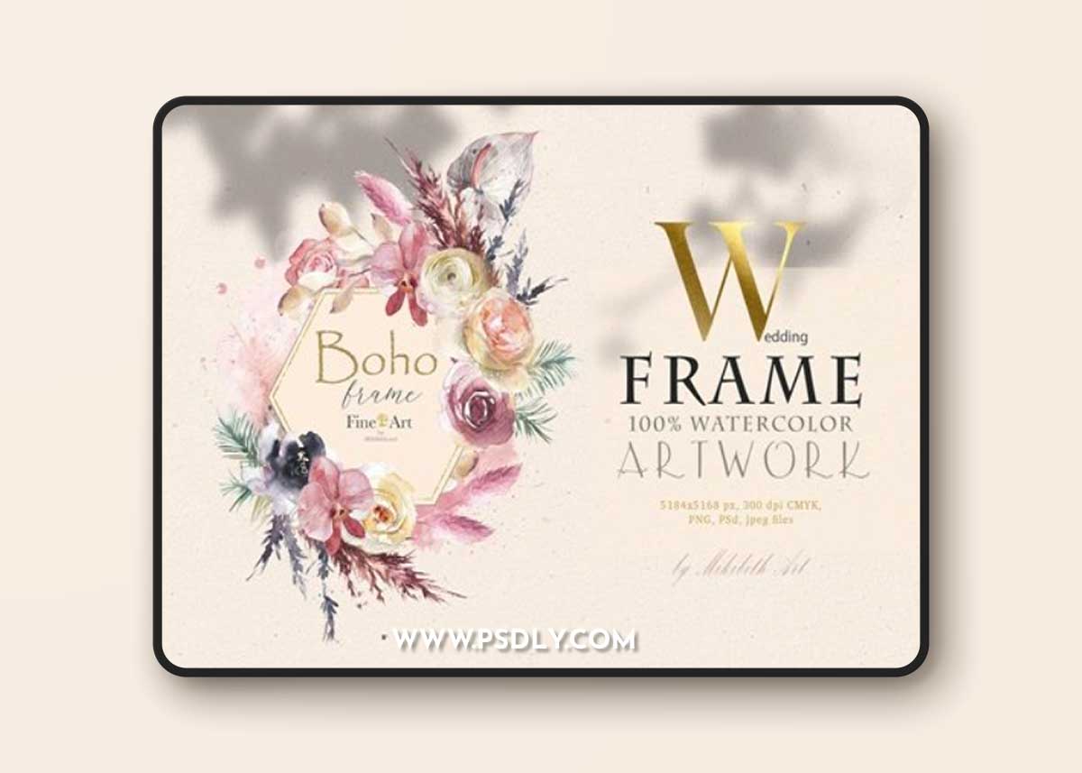 Boho romb stylish frame XH49SGH