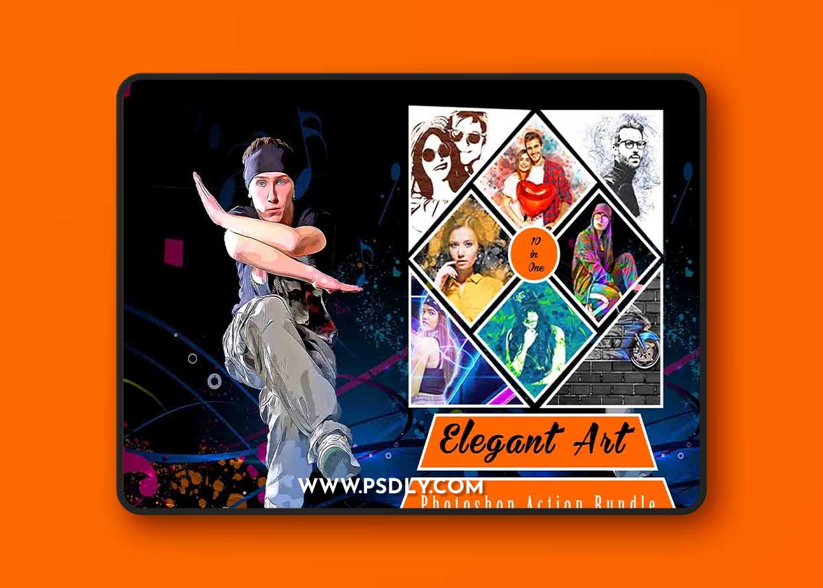 Creativemarket - Elegant Art Photoshop Action Bundle 12709885