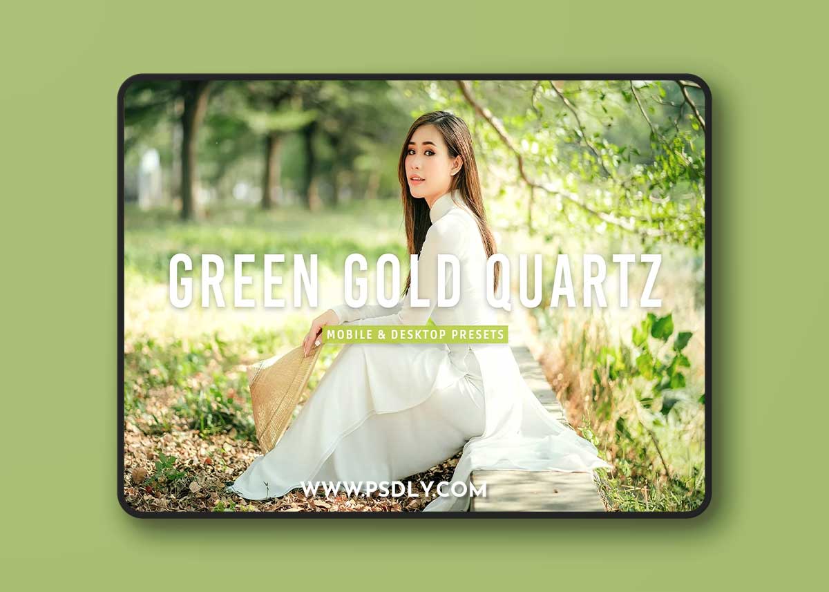 Creativemarket - Green Gold Quartz Lightroom Presets 12733635