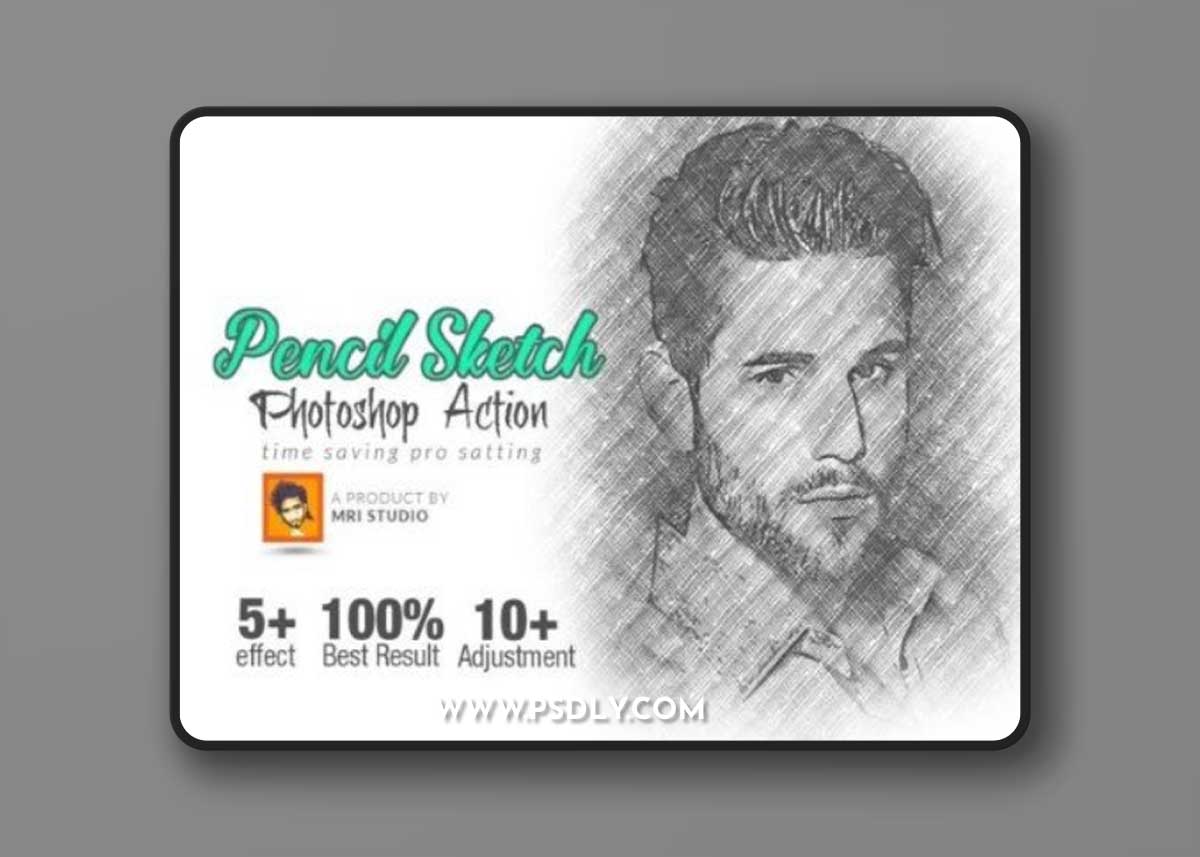 Creativemarket - Pencil Sketch Photoshop Action 2690991