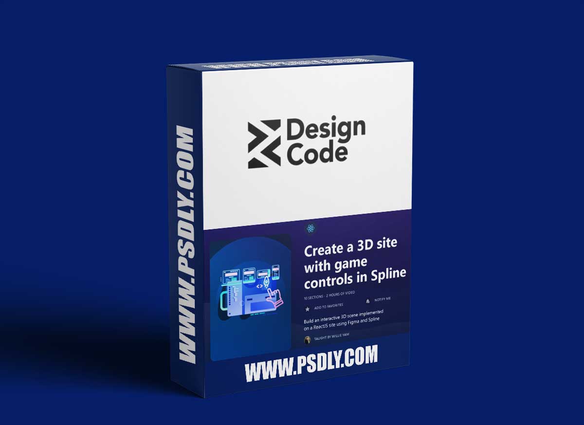 DesignCode - Create a 3D site with game controls in Spline