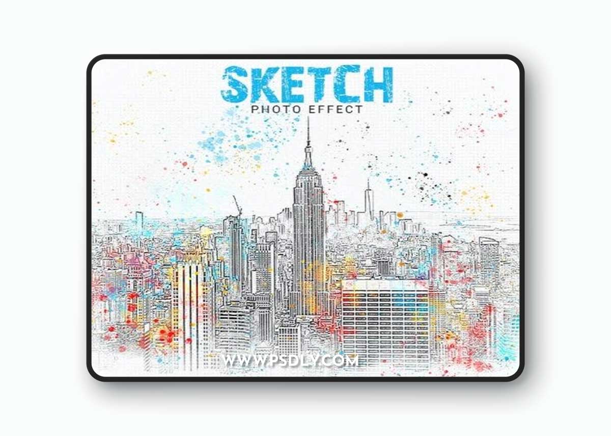 GraphicRiver - Sketch Splatter Photo Effect 40154915