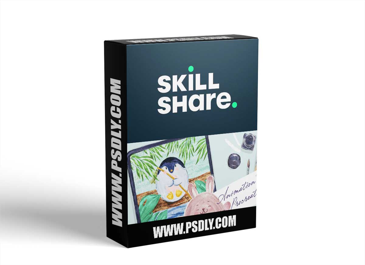 How to Animate in Procreate - Paint and Animate Cute Animal Illustration Easily