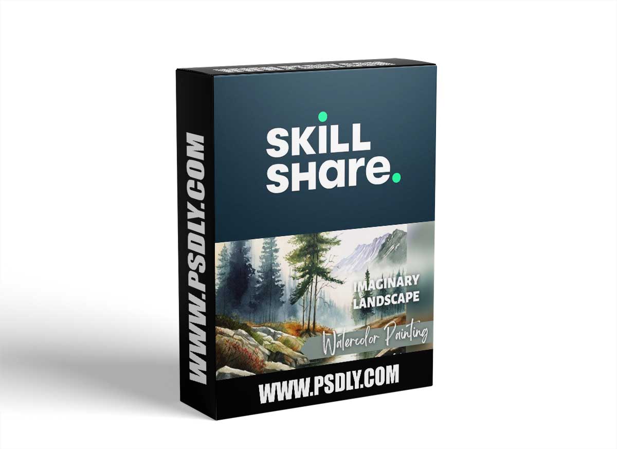 Imaginary Landscape in Watercolor