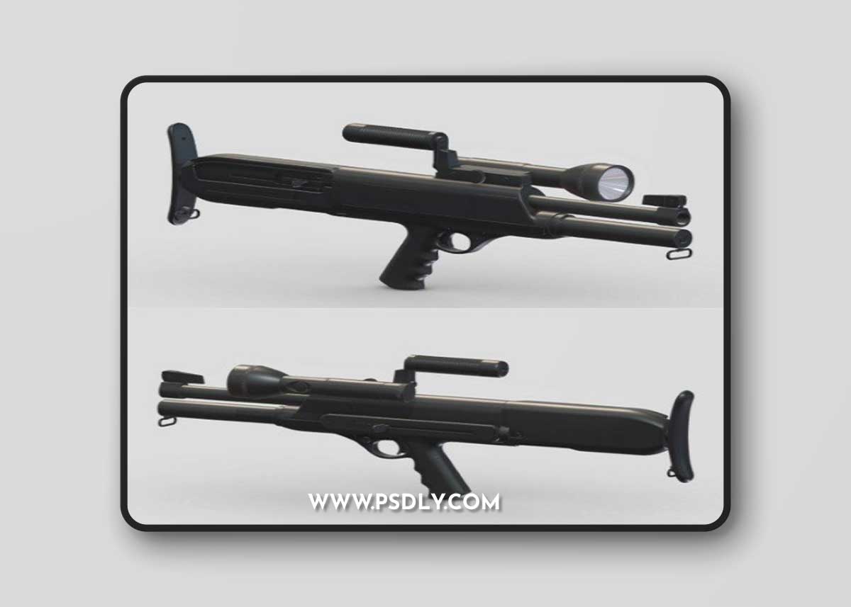 High Standard Model 10 3D Model