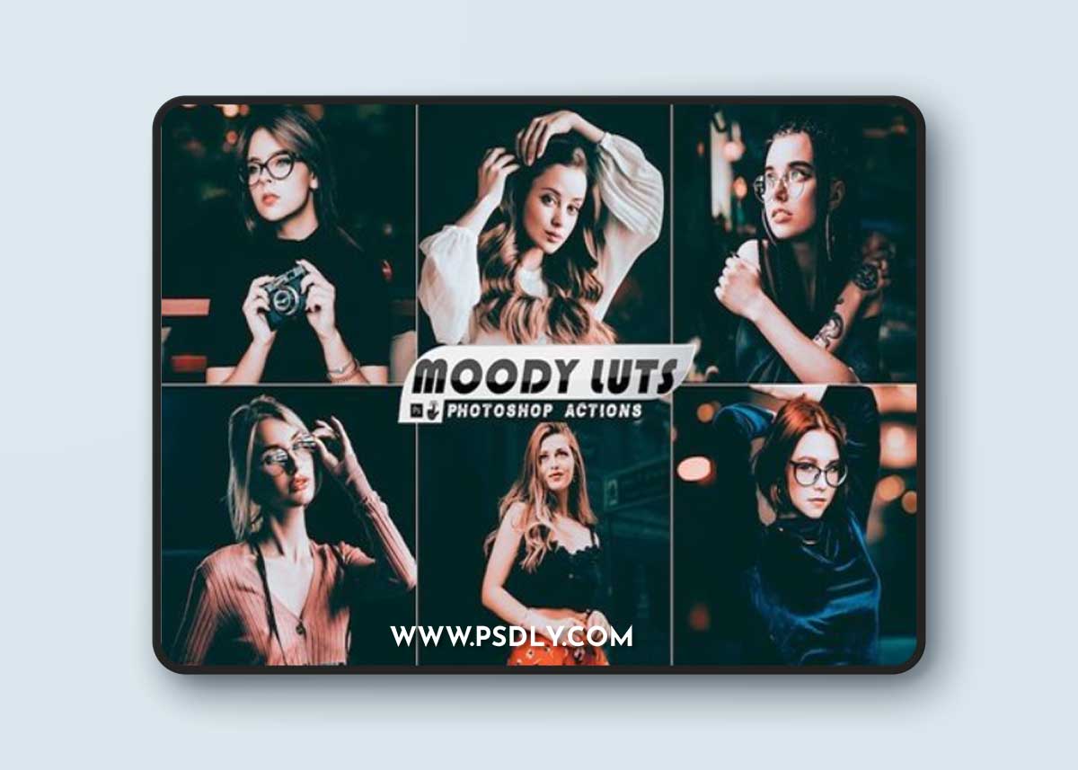 Moody LUTS Photoshop Actions 4C8XF83