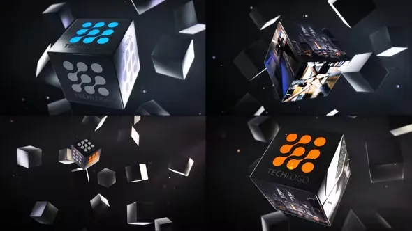 Videohive Abstract Business Cubes Logo Reveals 23389823