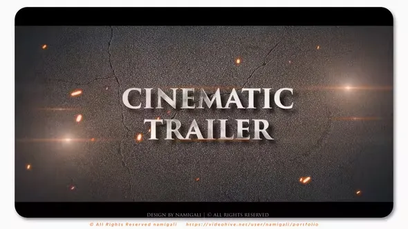 Videohive Cinematic Trailer 43722302