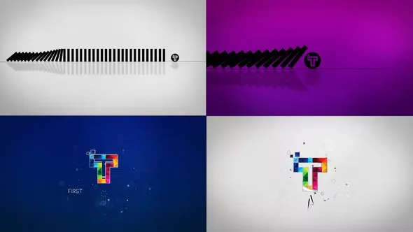 Videohive Minimal Dynamic Domino Logo Reveal 24702587