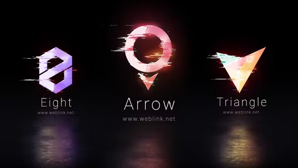 Videohive Short Rotating Glitch Logo 43405812