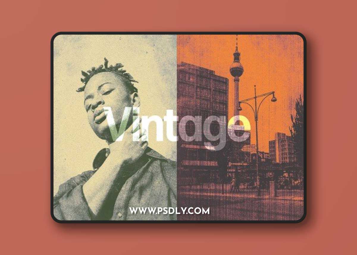 Vintage Album Photo Effects