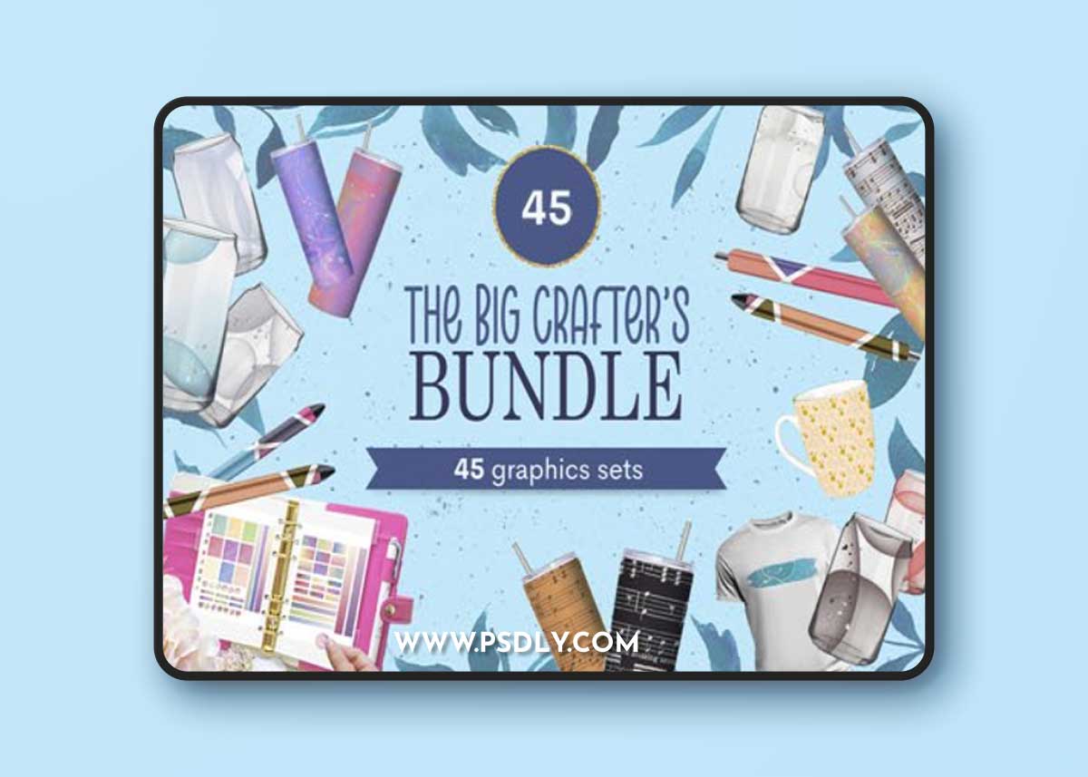 Big Crafter's Bundle - 45 Premium Graphics