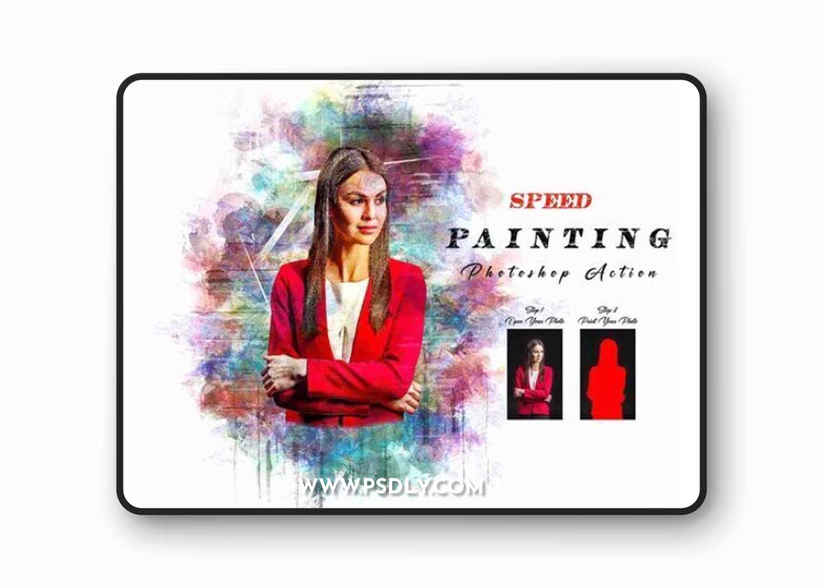Creativemarket - Speed Painting Photoshop Action 13404403