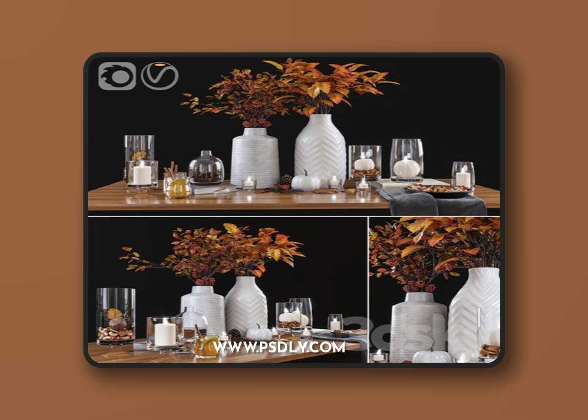 Decoration set 13 Vray+Corona