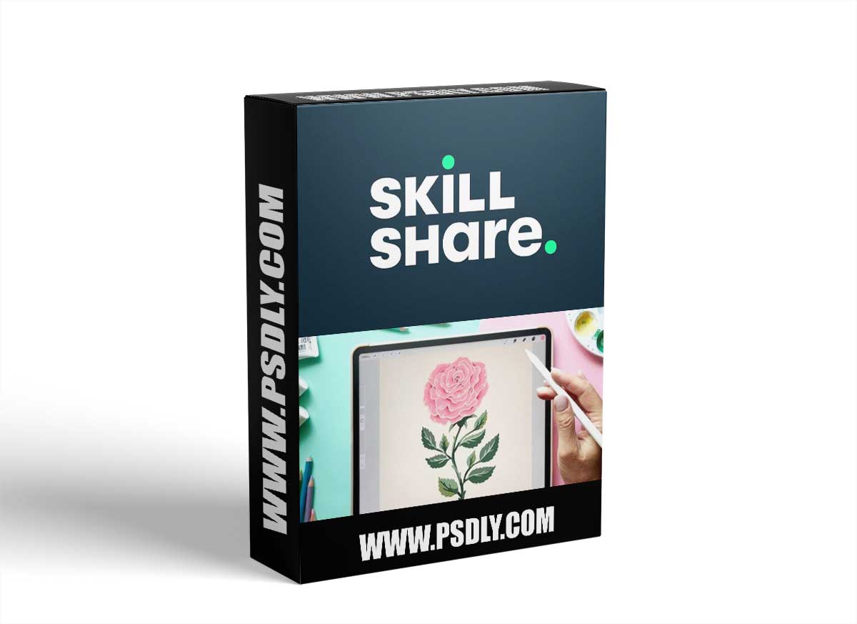 Drawing Flowers from References: Stylized Rose Illustration in Procreate