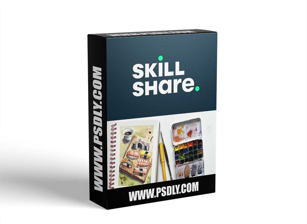 Food Illustration: Sushi in Ink and Watercolor. A Sketchbook Practice