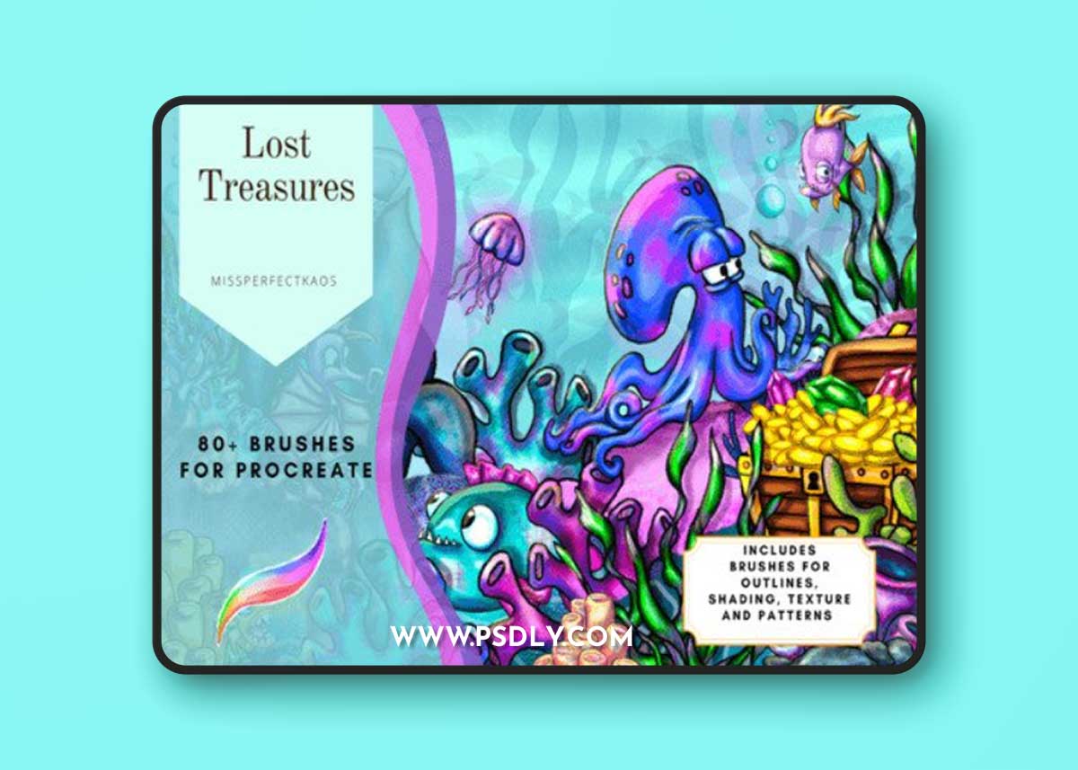 Lost Treasures - 81 Brushes for Procreate