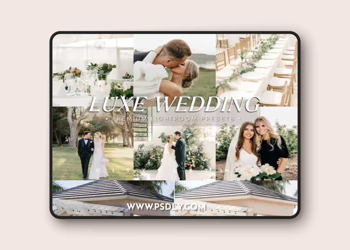 Luxe Wedding Photography Lightroom Presets