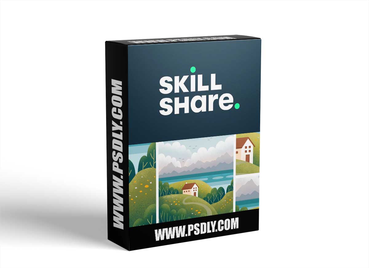 Practice Composition and Perspective: Drawing Landscape Scene in Procreate