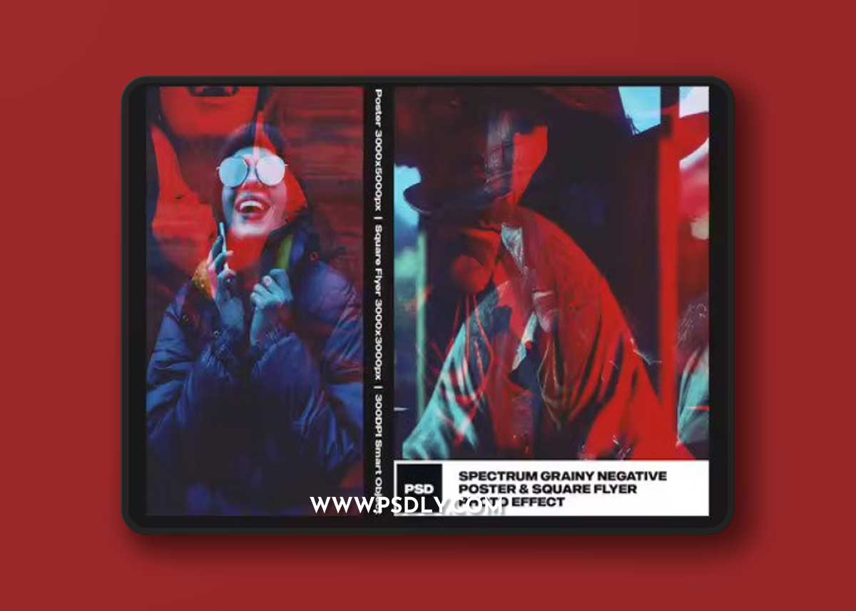 Spectrum Grainy Negative Photo Effect