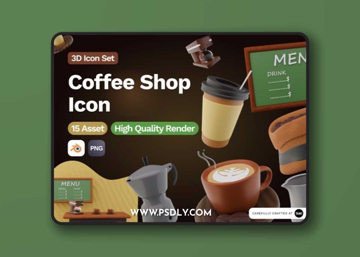 UI8 - 3D Coffee Shop Icon