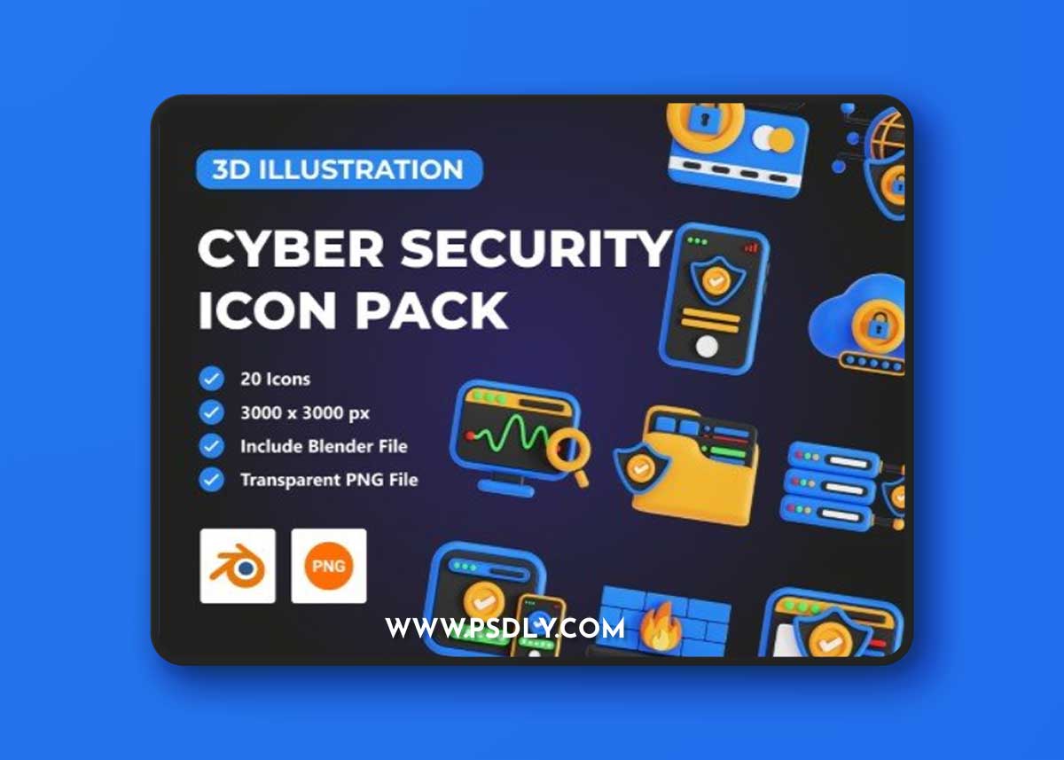 UI8 - Cyber Security 3D Pack