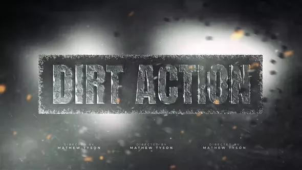 Videohive Dirt Action Title Design 44393755